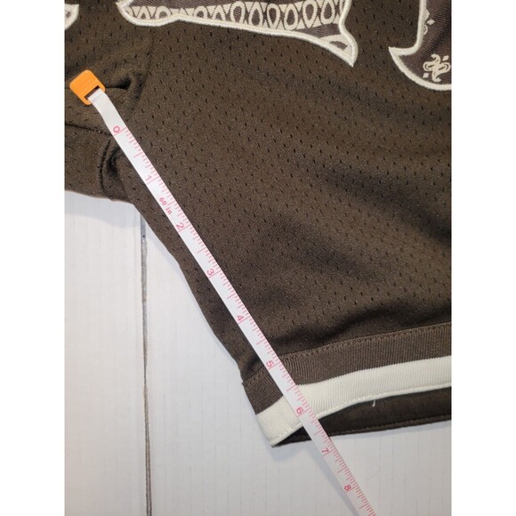 Shoe Palace Muhammad Ali Shorts Brown Pink Butteryfly Bee Mens Medium Drawstring - Picture 8 of 9